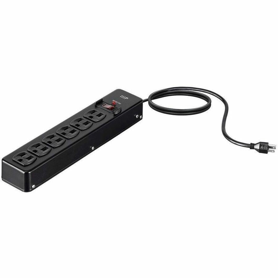 Monoprice 35098 6-Outlets Heavy Duty Surge Protector with Metal Enclosure