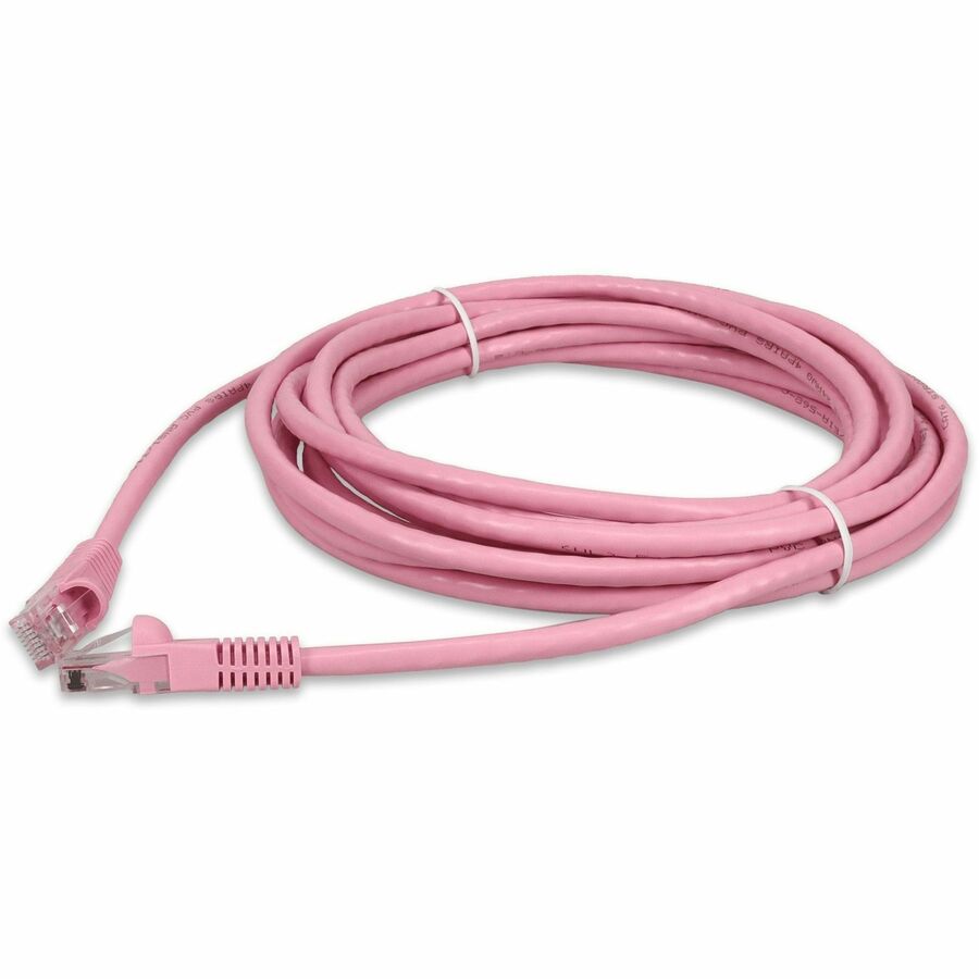 AddOn 25ft Pink Cat6 UTP Ethernet Cable with RJ-45 Male Connectors