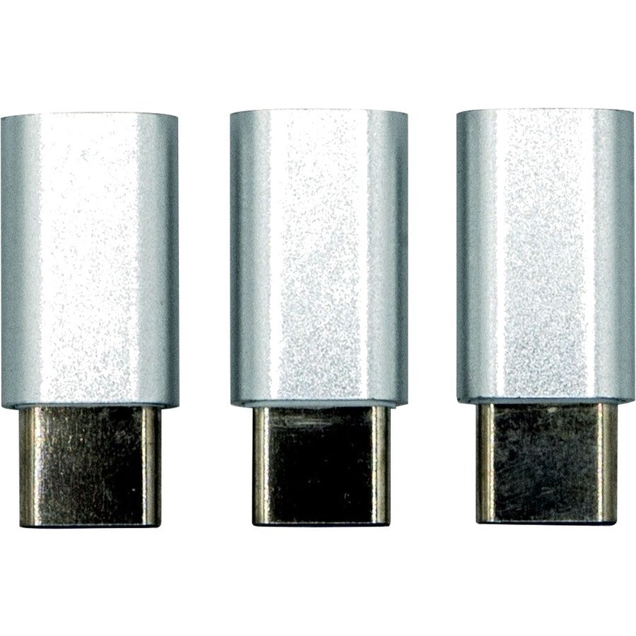 VisionTek Micro USB to USB Type-C Adapter Silver - 3-Pack for Android Devices