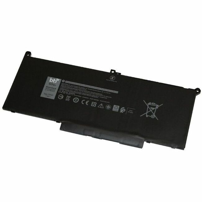 BTI 451-BBYE-BTI 7.6V 60Whr Lithium-Ion Battery for Dell Latitude 7280, 7390, 7480, 7490