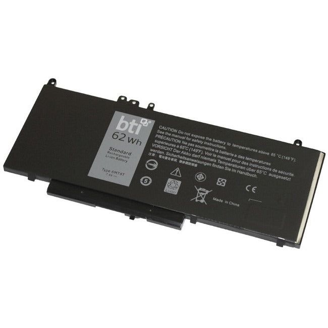 Battery Technology Inc. 451-BBTW-BTI Lithium Polymer 4-Cell Notebook Battery for Dell Latitude E5470 and E5570