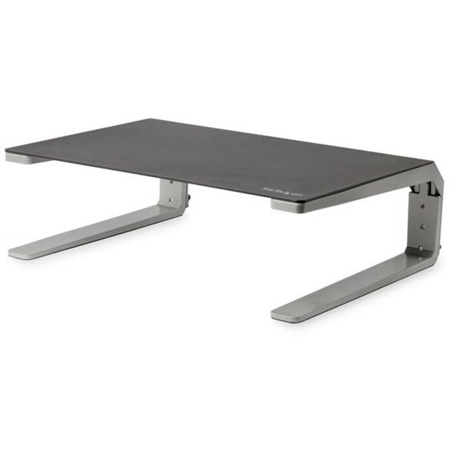 StarTech.com Monitor Riser Stand for Up to 32-Inch Displays - Adjustable Steel and Aluminum Desk Organizer