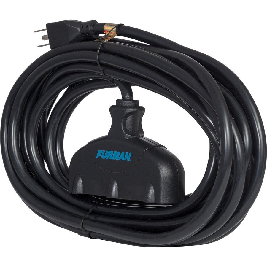Furman Pro Plugs Power Extension Cord ACX-25 - 25 ft Black NEMA 5-15P to NEMA 5-15R