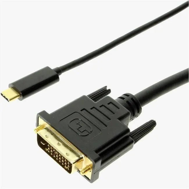 Axiom USB-C to DVI Adapter Cable 6ft – Compatible with Monitors up to 1920x1200 Resolution