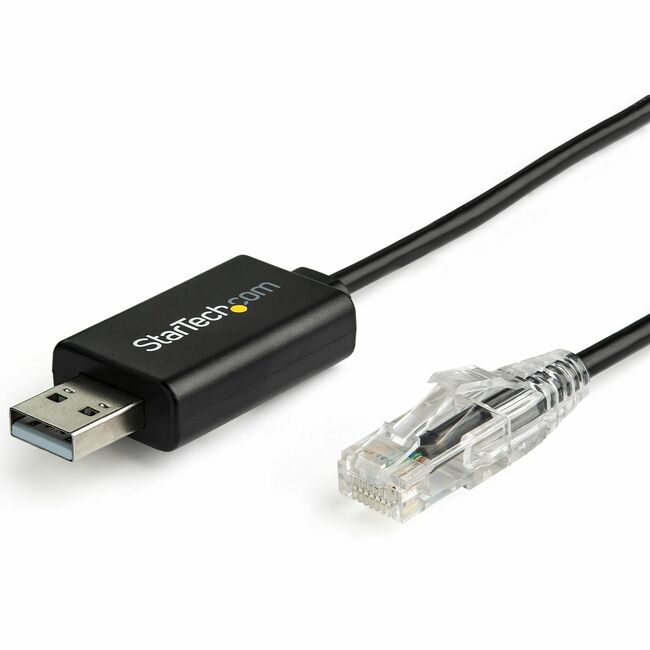 StarTech.com 6 ft USB to RJ45 Cisco Console Cable (ICUSBROLLOVR) – Reliable USB Console Connection for Networking Equipment