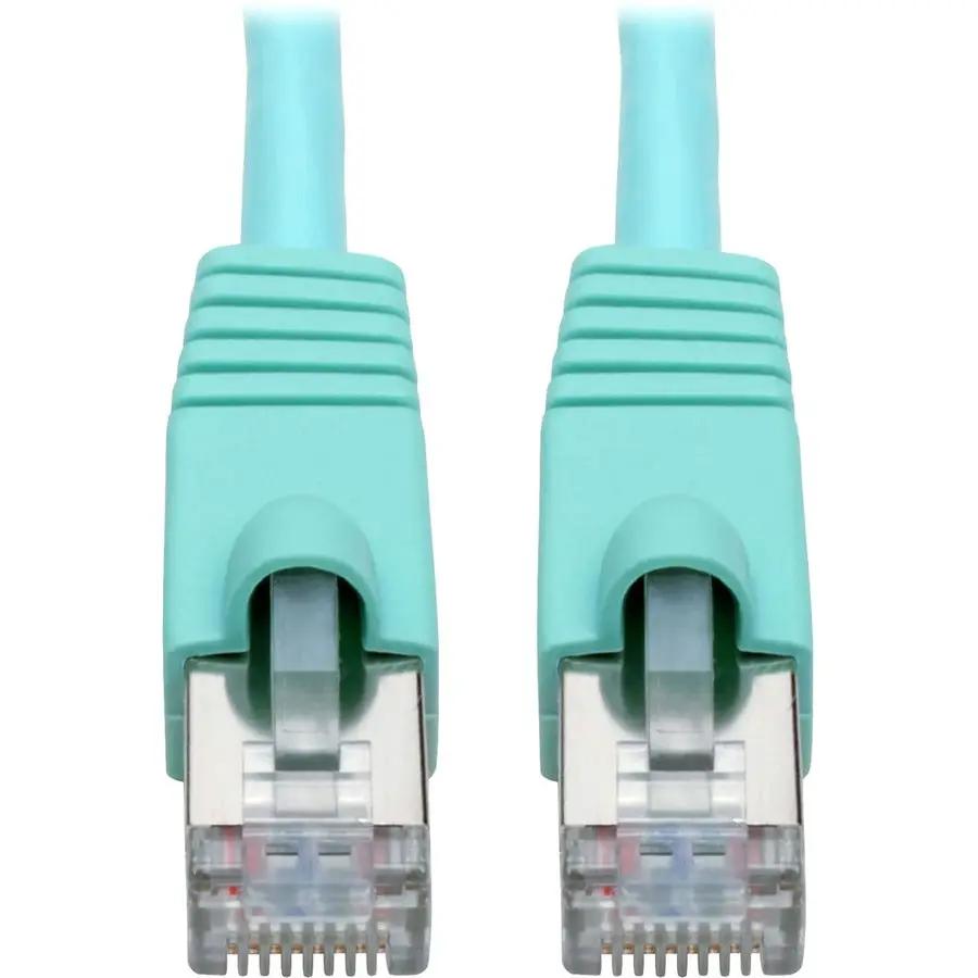 Eaton Tripp Lite Series N262-020-AQ 20ft Cat6a Patch Network Cable with Snagless RJ45 Connectors and PoE Support by EATON TRIPP LITE SERIES CONNECTIVIT