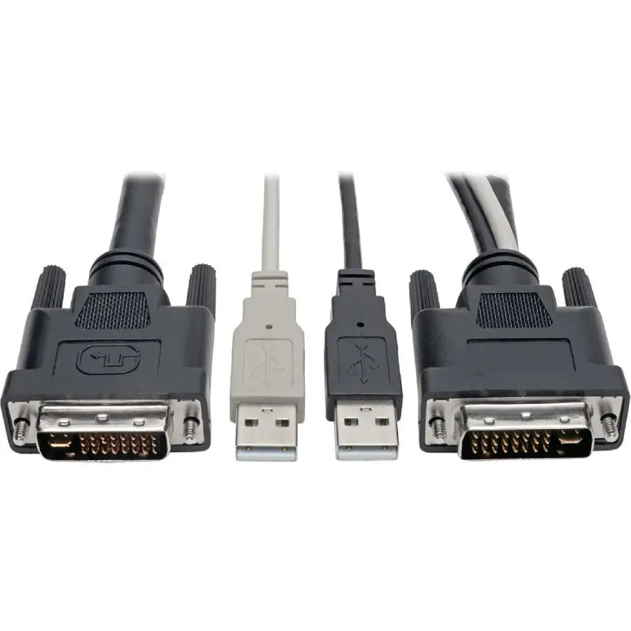 Eaton Tripp Lite Series P760-010-DVI 10 ft DVI to USB-A Dual KVM Cable