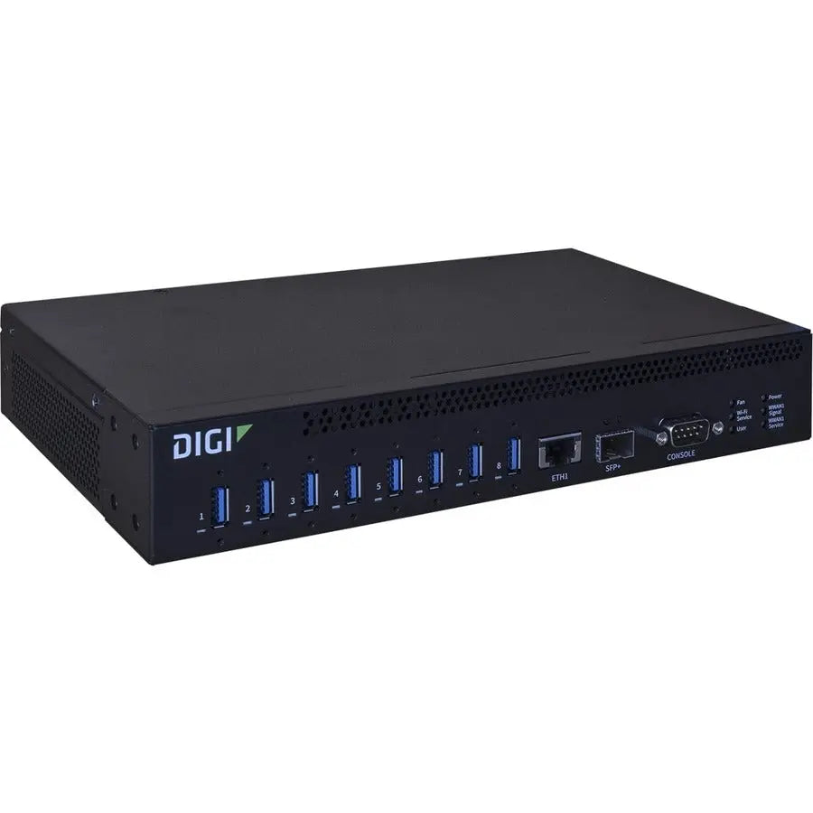 Digi AnywhereUSB 8 Plus USB/Ethernet Combo Hub AW08-G300 for Remote USB Device Connectivity