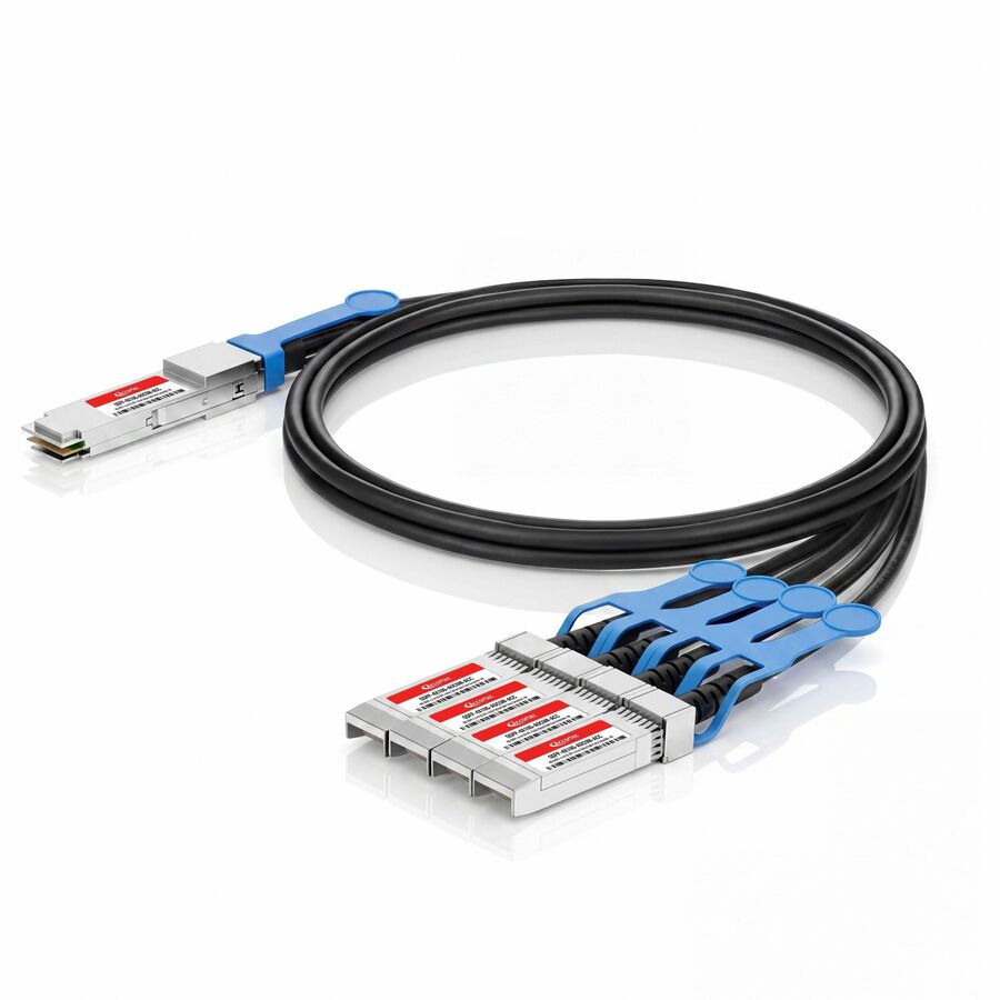Accortec QSFP to 4 SFP+ Active Optical Breakout Cable – 5M, Gray