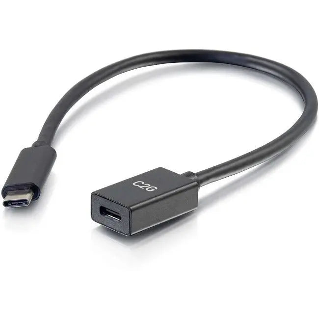 Legrand Group C2G 1ft USB C Extension Cable - USB 3.2 Gen 2 - 10Gbps - Male to Female