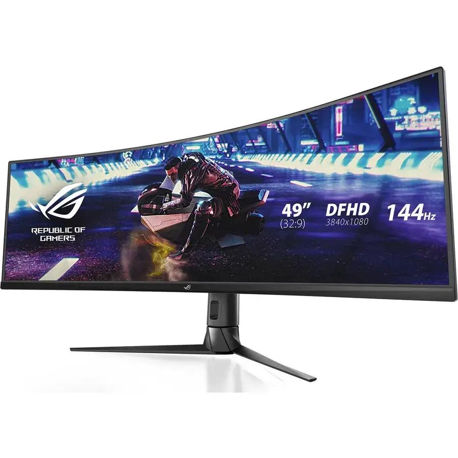 Asus ROG Strix XG49VQ 49-Inch Curved Ultra-Wide HDR Gaming Monitor with 144Hz Refresh Rate by ASUS Computer International