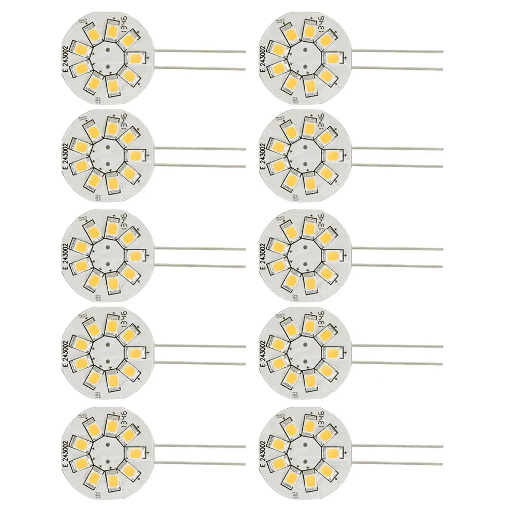 Scandvik 41166 Bulb Warm White – 10 Pack with G4 Bi-Pin Base and 9 SMD2835 LEDs