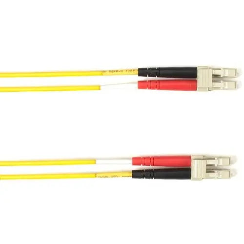 Black Box Fiber Optic Duplex Patch Network Cable - 2 Meters, Yellow, LCLC Connectors