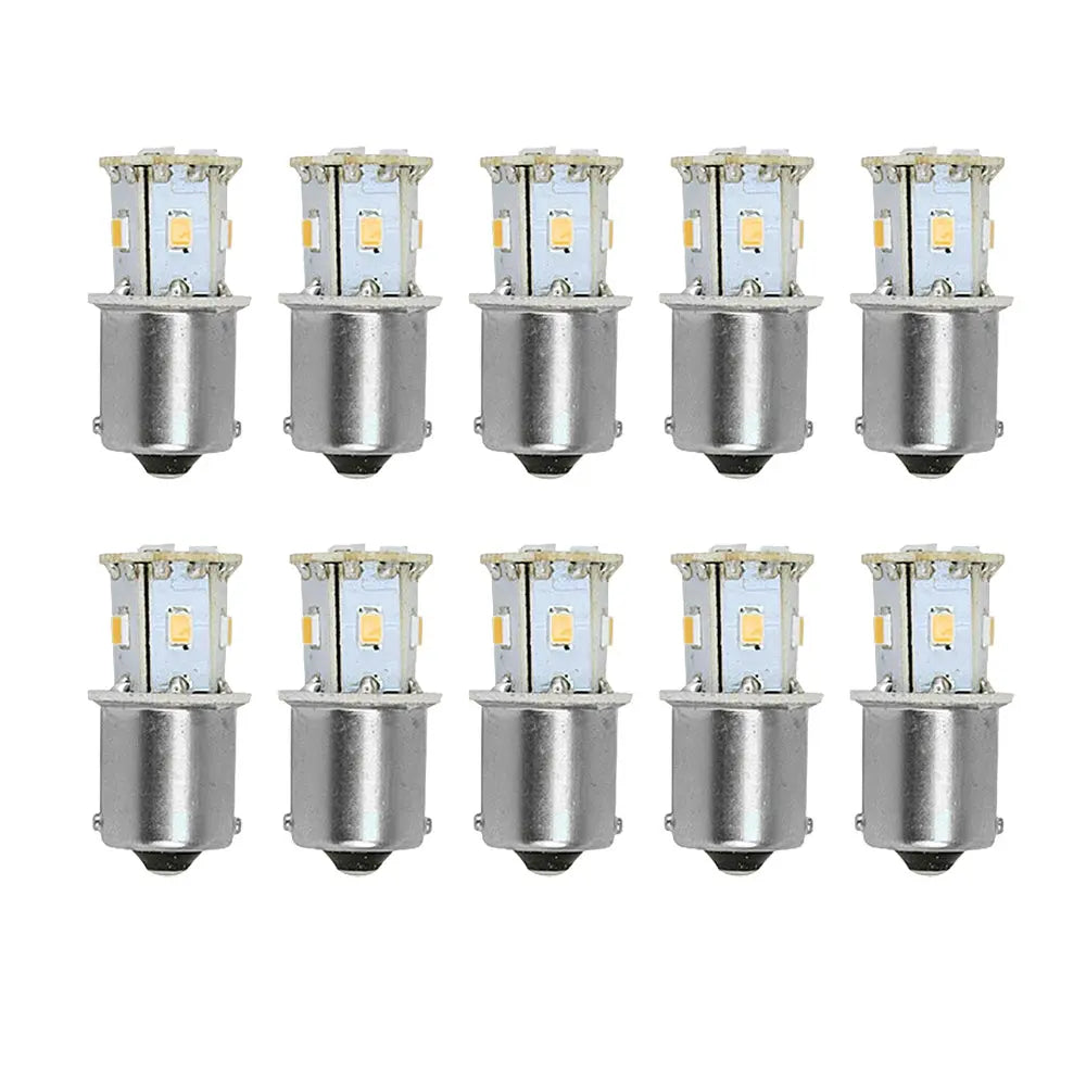 Scandvik 41169 Bulb Warm White 10-Pack – 12V/24V Bayonet Mini-Tower LED Replacement Lights