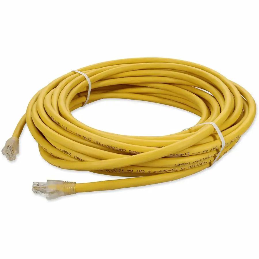 AddOn 40ft Yellow Cat6a UTP Patch Network Cable - High-Speed Ethernet Connection by ADDON