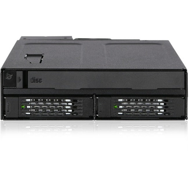 ICY DOCK ToughArmor MB602SPO-B 2-Bay SATA/SAS Drive Enclosure with Slim Optical Drive Bay