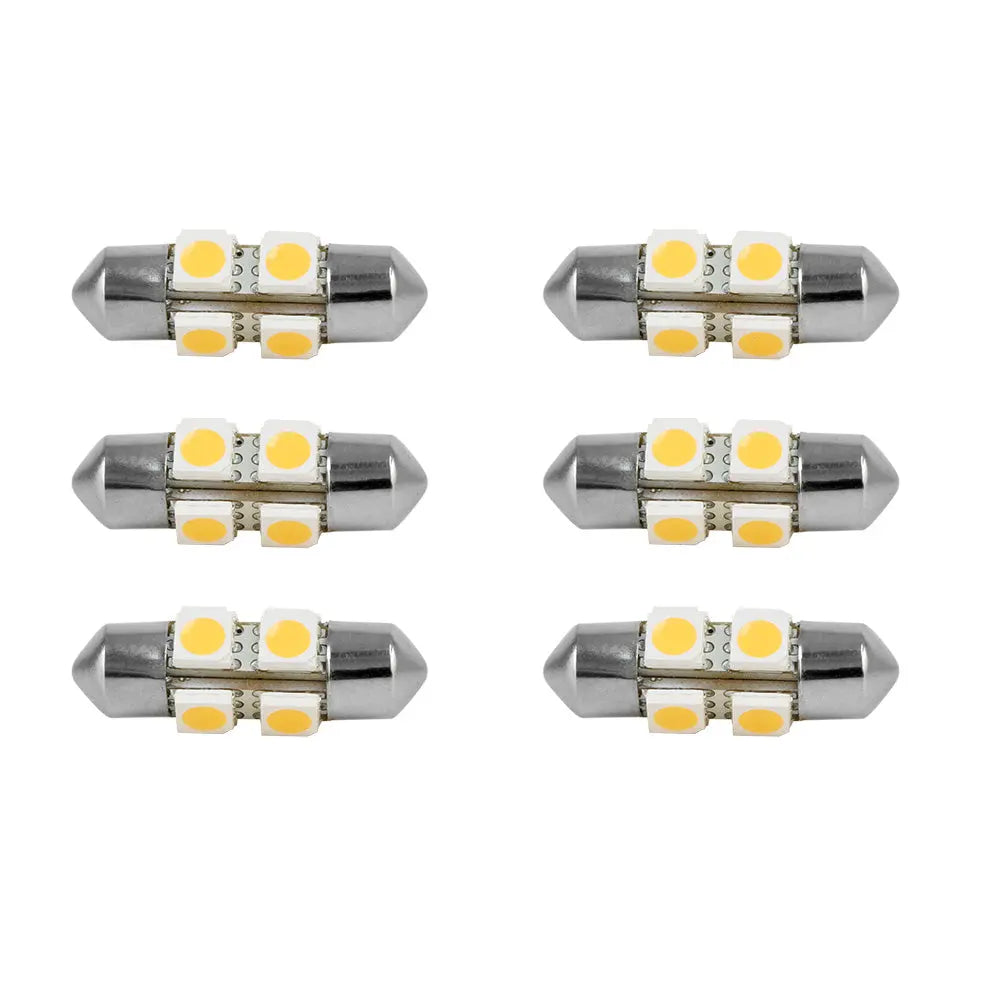 Scandvik 41156 Warm White LED Bulb 6-Pack for Marine & RV Lighting