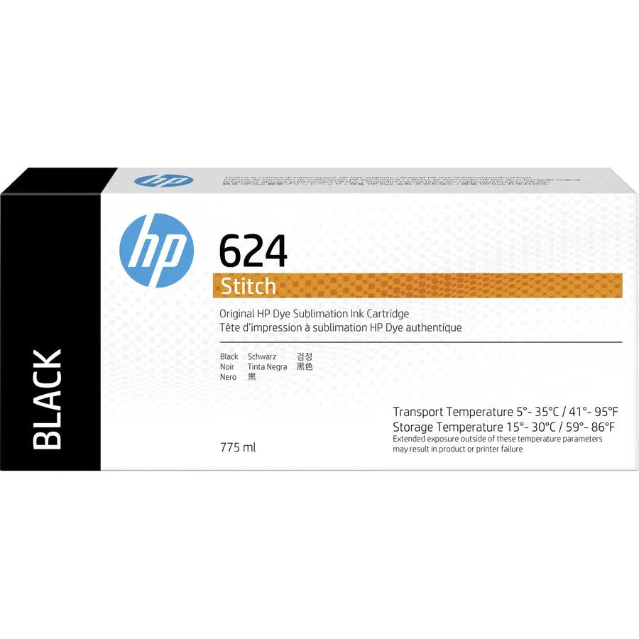 HP 624 Original Inkjet Ink Cartridge - Black for HP Stitch S300 Printer (Part Number 2LL53A)