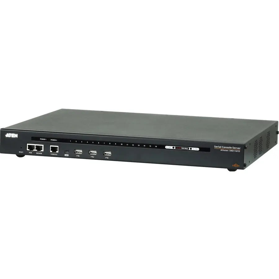 ATEN SN0116CO 16-Port Serial Console Server with Dual Power and LAN