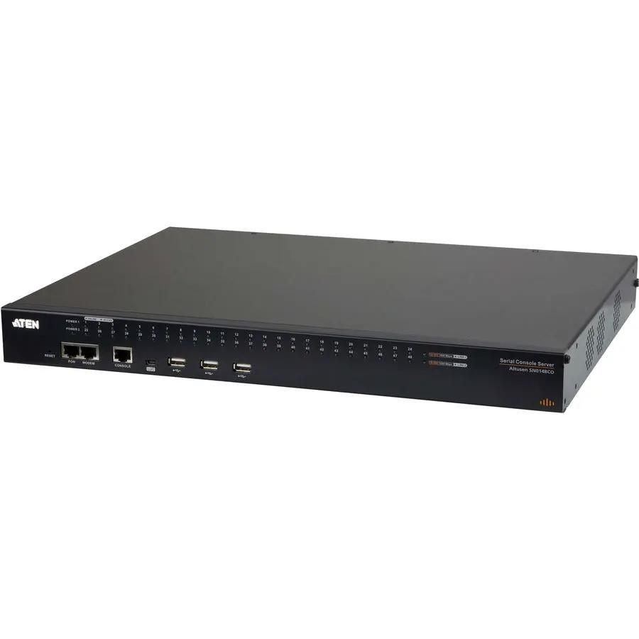 ATEN SN0148CO 48-Port Serial Console Server with Dual Power and LAN for Secure Remote Device Access by ATEN TECHNOLOGIES