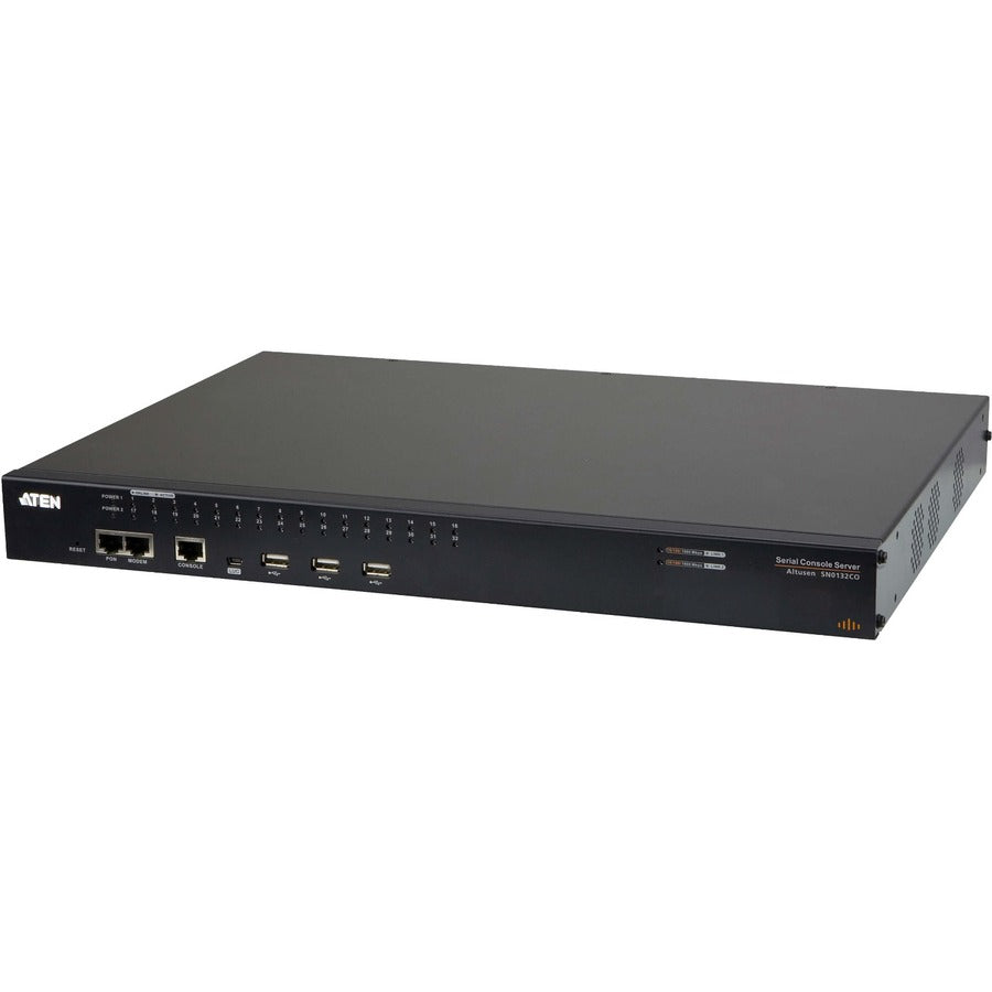 ATEN Technology SN0132CO 32-Port Serial Console Server with Dual Power and LAN