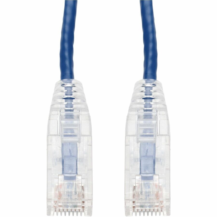 AddOn ADD-15FSLCAT6-BE 1.5-Foot Blue Cat 6 Slim PVC Ethernet Cable, Snagless RJ-45 Male to Male