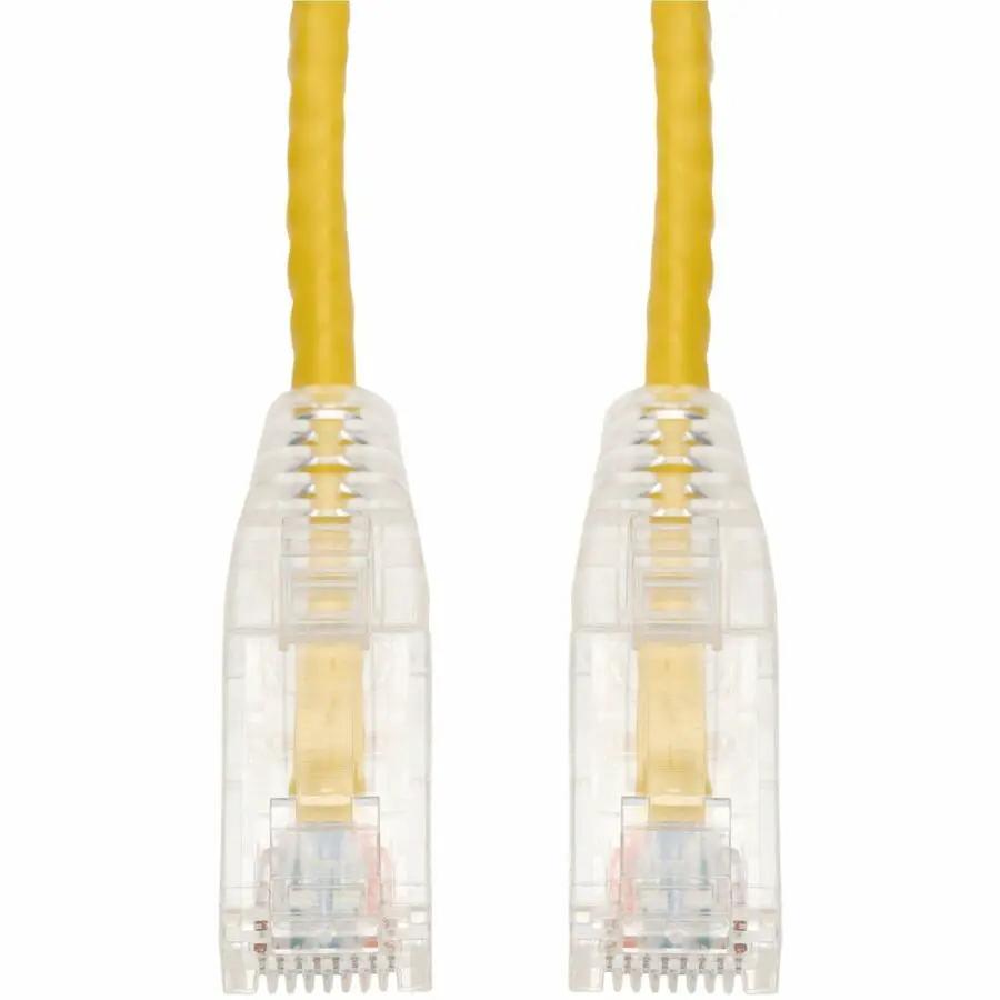 AddOn 5ft Yellow CAT6 Slim UTP PVC Ethernet Cable with Snagless Clear-Claw RJ-45 Connectors by ADDON