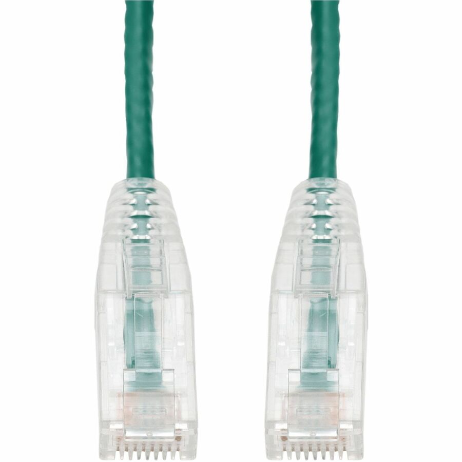 AddOn 1ft Green CAT 6 Slim PVC Ethernet Cable with Snagless RJ-45 Connectors