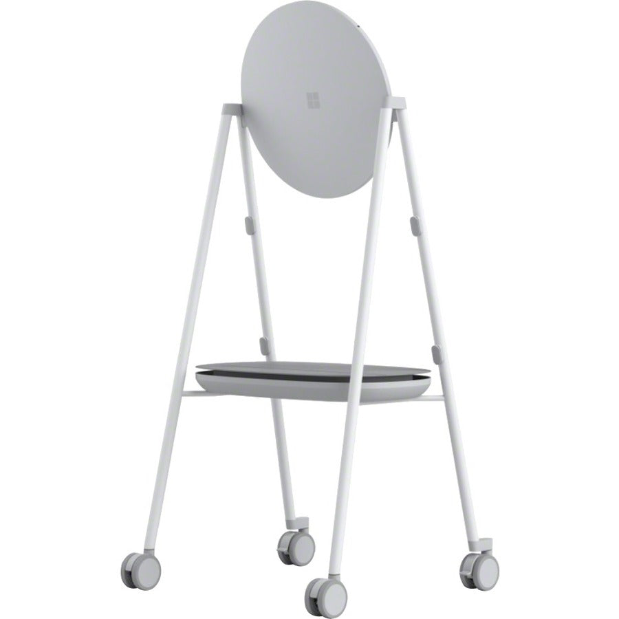 Steelcase Roam Mobile Stand for Microsoft Surface Hub 2 – White Interactive Whiteboard Stand with Locking Casters