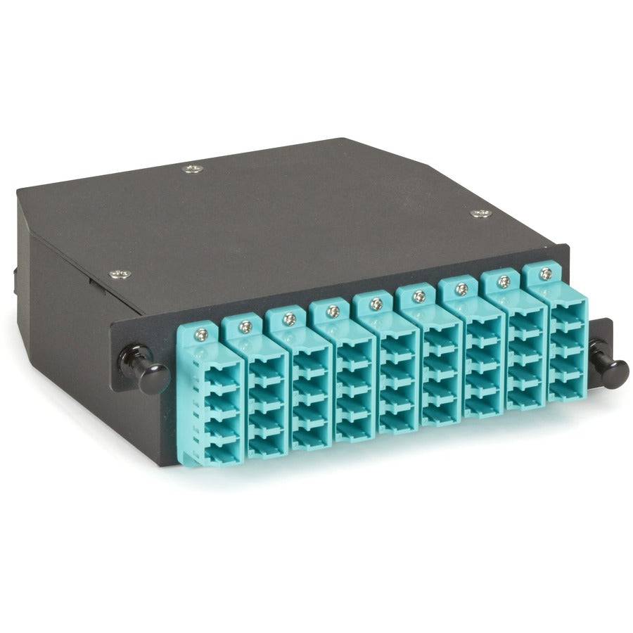 Black Box MTP OM3 Fiber Optic LGX Cassette (3) MTP 12 to 36 LC Type A - Rack-Mountable Network Patch Panel