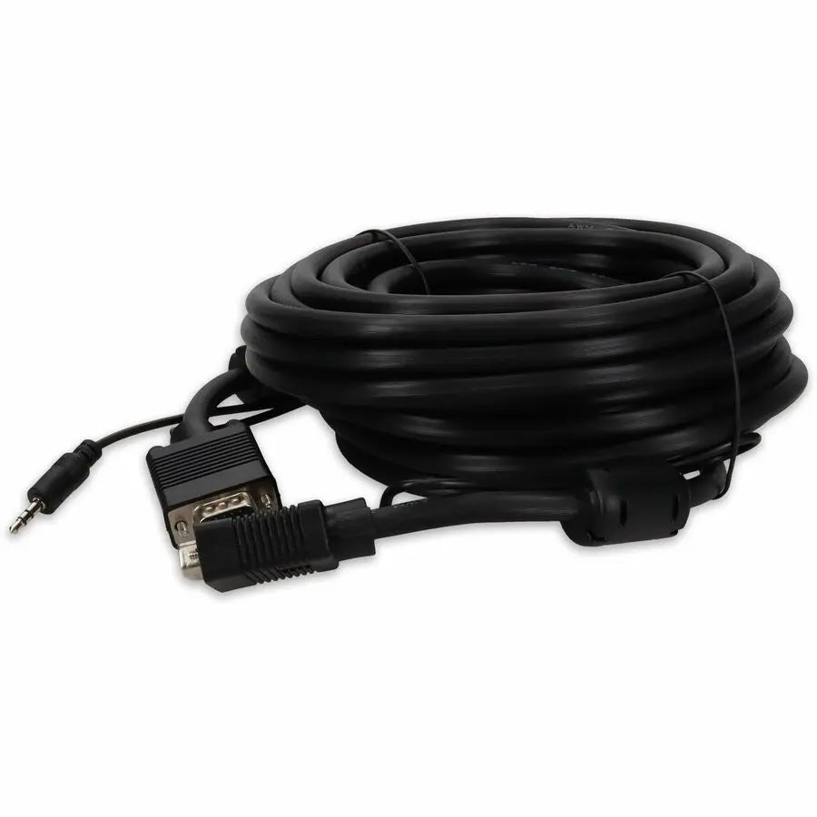 AddOn 35ft VGA Male to Male Black Cable for Up to 1920x1200 (WUXGA) Resolution