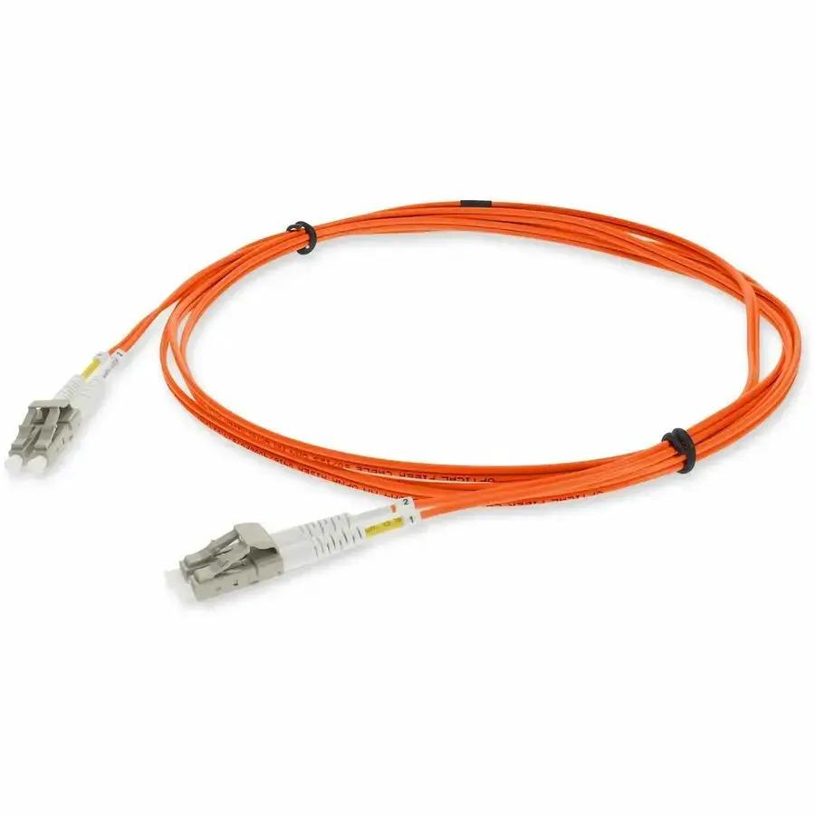 AddOn 2m LC to LC Orange OM4 Duplex Fiber Optic Patch Cable by AddOn