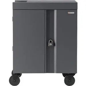 Bretford Pre-wired CUBE Cart for Up to 36 Devices, Topaz Steel Charging Solution