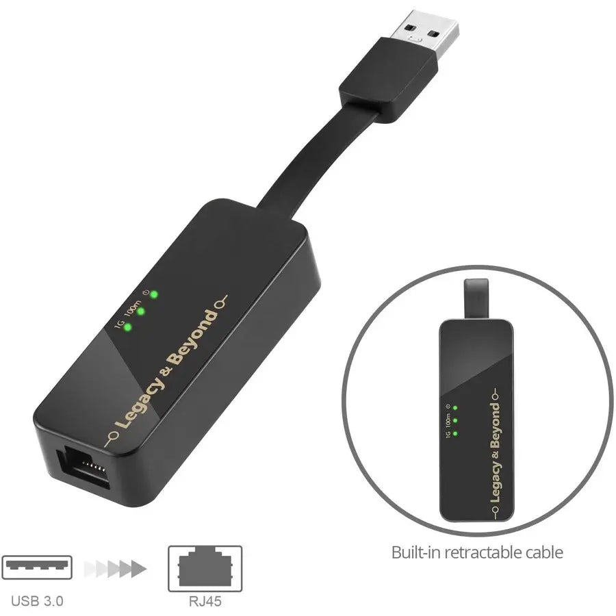 SIIG Portable USB 3.0 Gigabit Ethernet Adapter LB-US0714-S1 – Easy USB-to-Ethernet Conversion for High-Speed Network Access