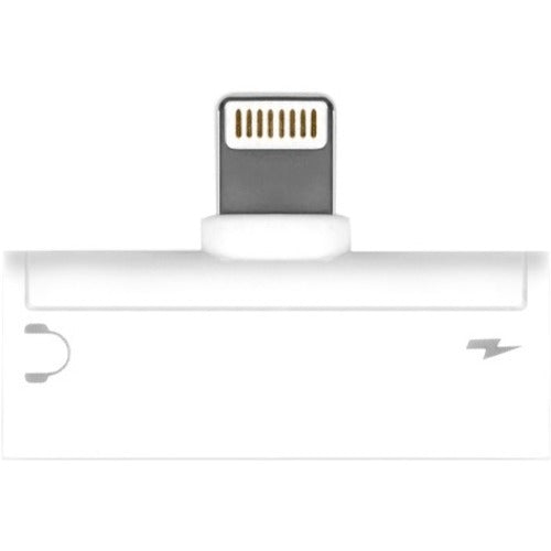 Aluratek ADLA01F Lightning to 3.5 mm Audio and Charging Adapter for iPhone and iPad
