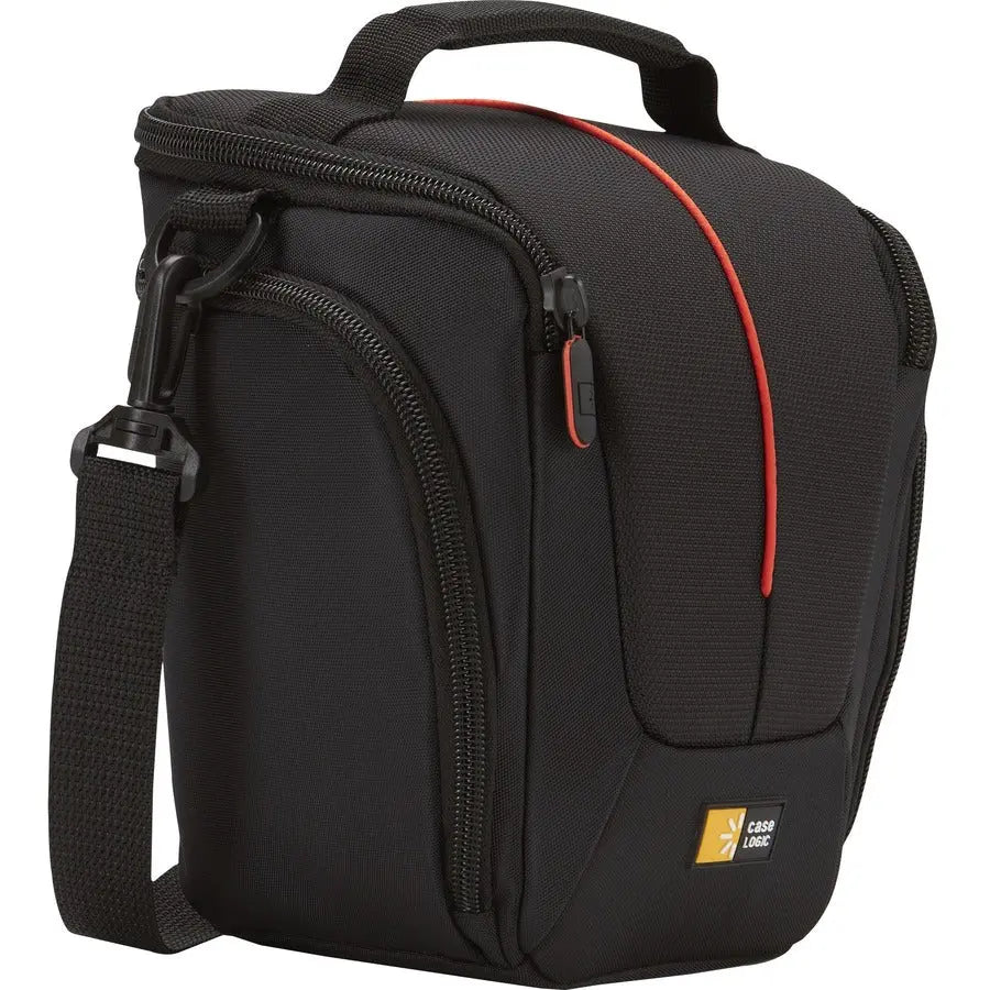 Case Logic DCB-306 SLR Camera Holster - Black Nylon Carrying Case with Padded Base and Quick Access Lid