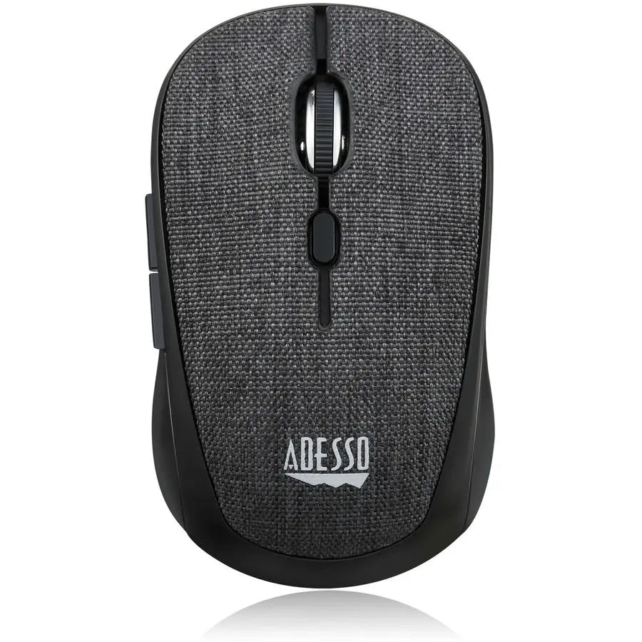 Adesso iMouse S80B Wireless Fabric Optical Mini Mouse - Compact, Adjustable DPI & 30-Foot Range