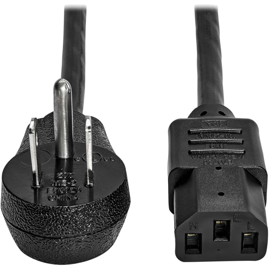 Eaton Tripp Lite Series P006-015-15D 15 ft Right-Angle Power Cord for Computers, Printers, Monitors