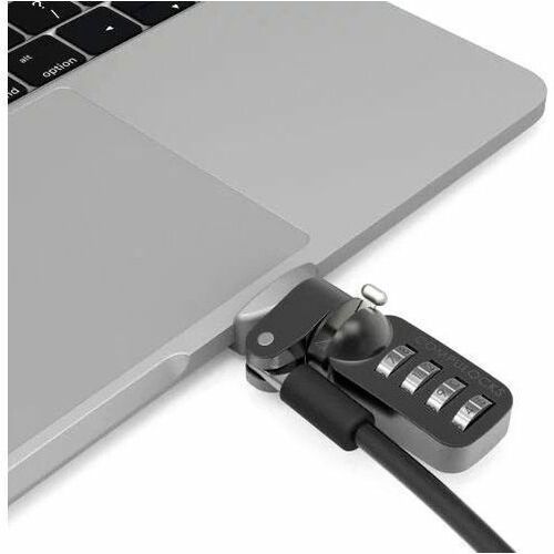 Compulocks Ledge Lock Adapter for MacBook Pro 13" M1 & M2 with Combination Cable Lock – Silver