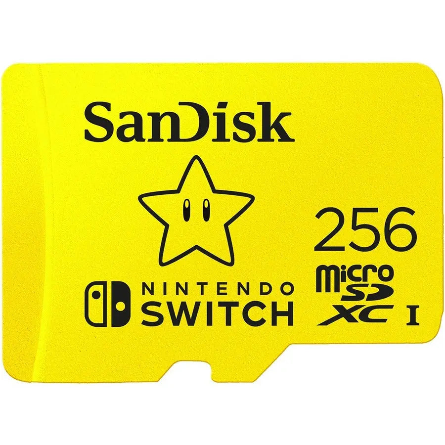 SanDisk Nintendo Switch- Licensed 256GB microSDXC Memory Card for High-Performance Gaming