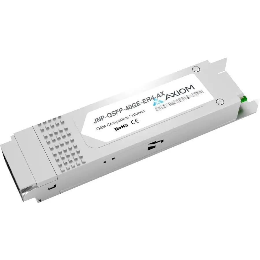 Axiom 40GBASE-ER4 QSFP+ Transceiver for Juniper - JNP-QSFP-40GE-ER4 by AXIOM