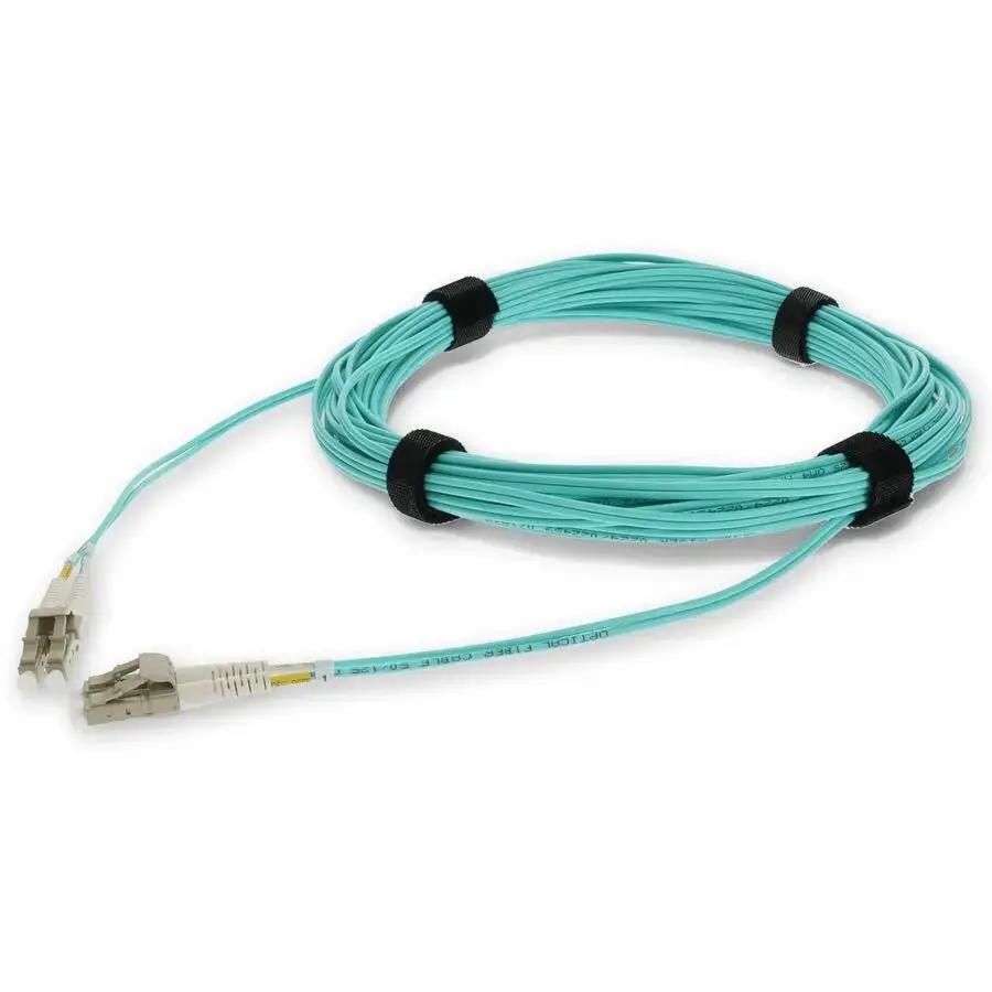 AddOn 2m LC to LC Aqua OM4 Duplex Fiber Patch Cable - Riser Rated, Microboot, Snagless by ADDON