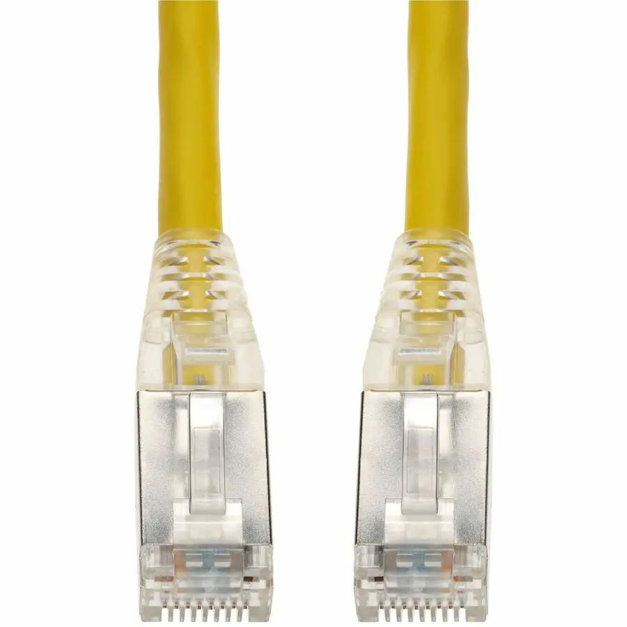 AddOn 3ft Yellow CAT 6A Shielded PVC Ethernet Cable with Snagless Bubble Boot RJ-45 M/M by ADDON