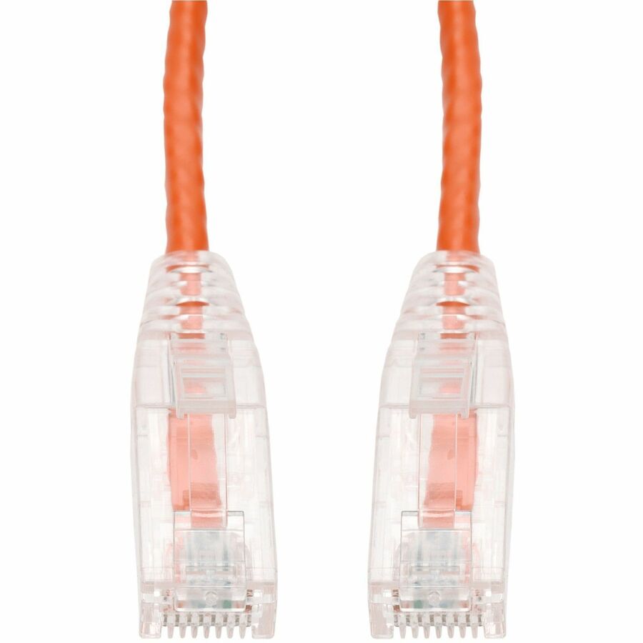 AddOn 2ft Orange CAT 6 Slim PVC Ethernet Cable Snagless RJ-45 M/M