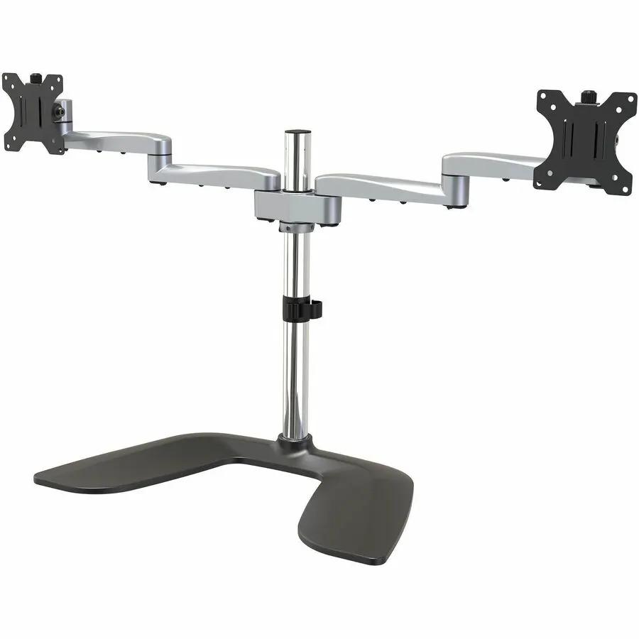 StarTech.com Dual Monitor Stand ARMDUALSS – Adjustable Steel & Aluminum Desktop Mount for Up to 32-Inch VESA Displays by StarTech.com