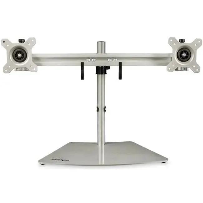 StarTech.com ARMDUOSS Dual Monitor Stand - Adjustable Silver Freestanding Mount for 24-inch Displays by StarTech.com