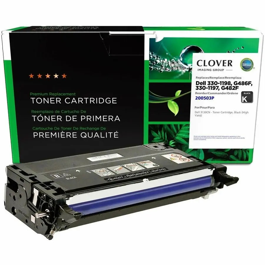 Clover Imaging Remanufactured High Yield Black Toner Cartridge for Dell 3130CN – Eco-Friendly and Reliable