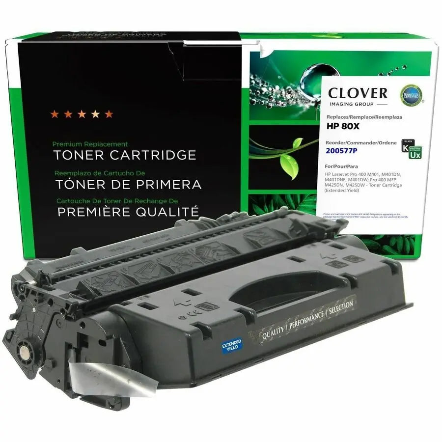 Clover Imaging Remanufactured HP 80X Extended Yield Black Toner Cartridge for HP LaserJet Pro 400 & MFP Models