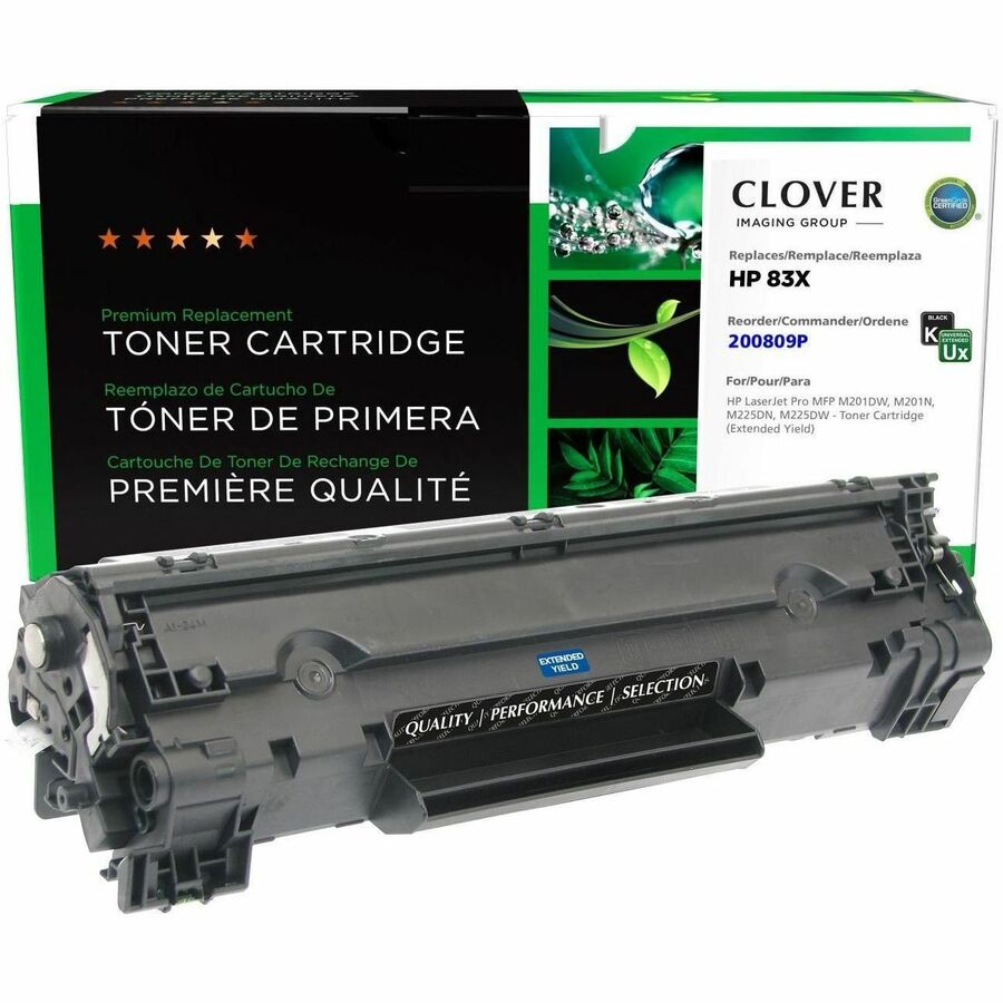 Clover Imaging Remanufactured HP 83X Extended Yield Black Toner Cartridge for HP LaserJet Pro MFP M201DW, M225DN, M225DW