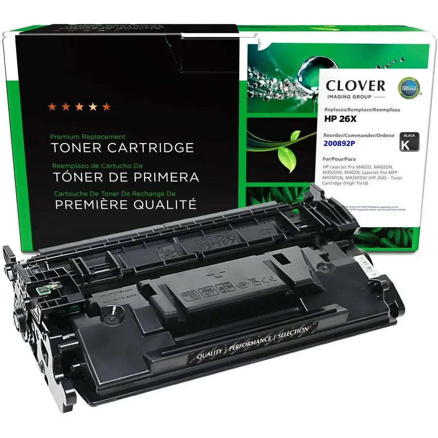 Clover Imaging Remanufactured High Yield Toner Cartridge for HP 26X (CF226X) – Black